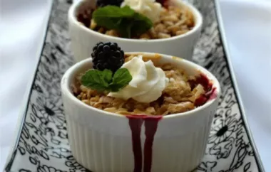 The Best Blackberry Crisp