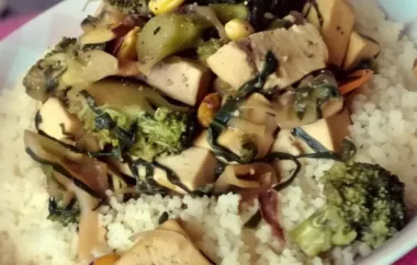 Tofu and Vegetables Stir-Fry with Couscous