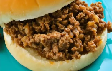 Tonya's Take on Classic Sloppy Joes