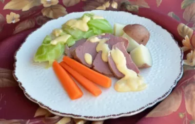 Traditional Irish-American Corned Beef and Cabbage Dinner Recipe