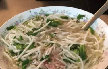 Traditional Vietnamese Pho Recipe