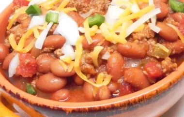 Tray's Spicy Texas Chili