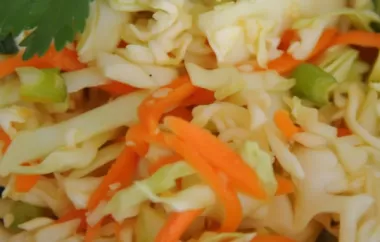 Try This Refreshing and Flavorful Asian-Inspired Coleslaw Recipe