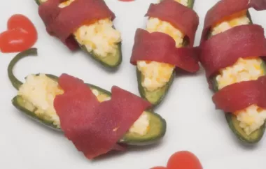 Turkey Bacon Wrapped Jalapeno Poppers