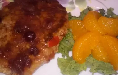 Turkey Salisbury Steak with Cranberry Orange Gravy