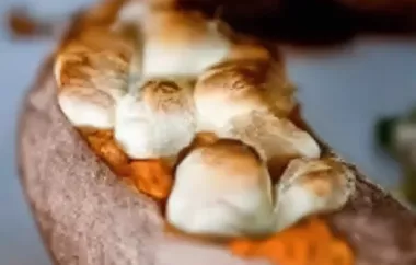 Twice-Baked Sweet Potatoes with Mini Marshmallows