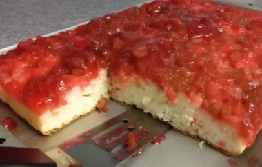 Upside-Down Rhubarb Cake Recipe