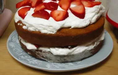 Vanilla Layer Cake with Strawberries