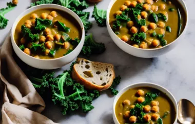 Vegan Kale and Chickpea Soup: A Nutritious and Flavorful Dish