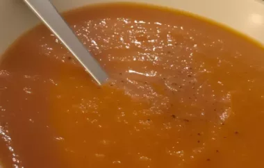 Vegan Roasted Red Pepper and Carrot Soup