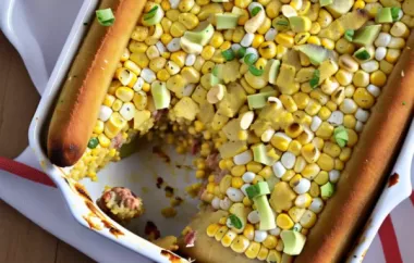 Vegetarian Corn Dog Casserole