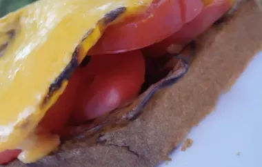 Vegetarian Open-Faced Sandwich