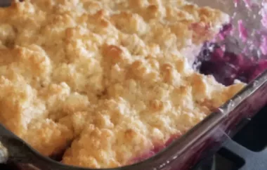 Very Best Blueberry Cobbler