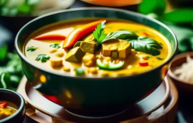 Vietnamese Style Vegetarian Curry Soup Recipe