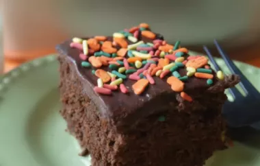 Wacky Cake VIII - A Deliciously Moist and Easy-to-Make Cake Recipe