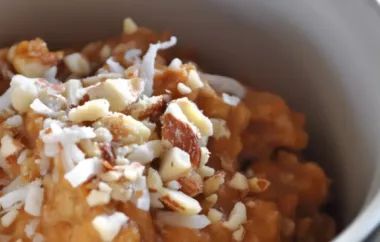 Warm and comforting pumpkin oatmeal recipe