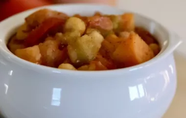 Warm and flavorful Moroccan Sweet Potato Stew