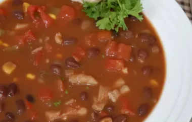 Warm and hearty chicken chili soup to satisfy your comfort food cravings