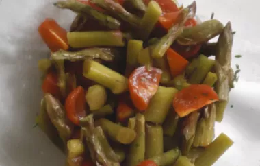 Warm Asparagus Salad with Tomatoes