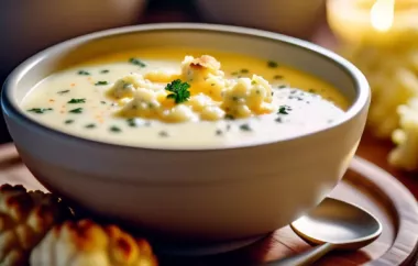 Warm up with a bowl of comforting Cheesy Cauliflower Potato Soup
