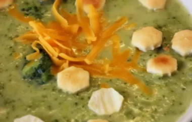 Warm up with a bowl of comforting Creamy Broccoli Cheddar Soup