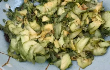 Warm Zucchini Basil Salad