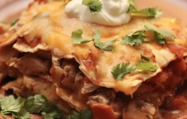 Weeknight Mexican Chicken Lasagna