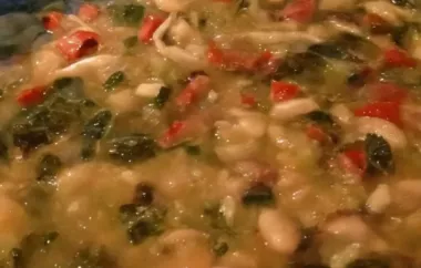 White Bean Soup with Quinoa, Spinach, and Shiitakes