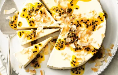 White Chocolate and Passion Fruit Cheesecake