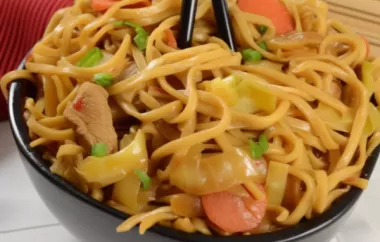 Yakisoba Chicken: A Flavorful Japanese Stir-Fry Dish with Chicken and Noodles