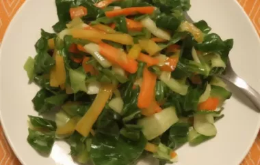 Yummy Bok Choy Salad