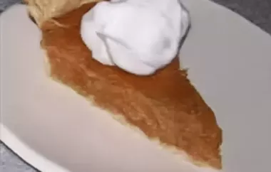 Yummy Pumpkin Pie