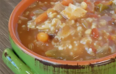 Zippy and Tangy Turkey Rice Soup