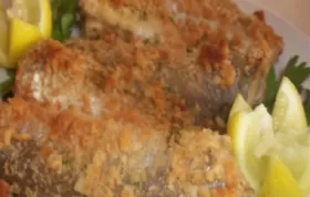 A delicious and easy-to-make baked bass recipe with a flavorful herb crust.