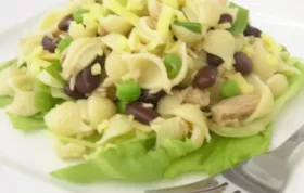 A delicious and easy-to-make tuna pasta salad perfect for a light summer meal.