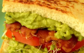 A tasty and satisfying avocado sandwich perfect for a late-night snack