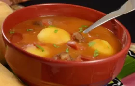 A traditional South African stew with a rich tomato base