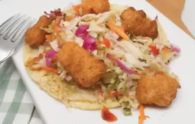 Air Fryer Crispy Fish Tacos with Slaw