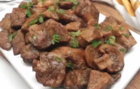 Air-Fryer Steak and Mushrooms