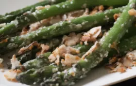 Asparagus with Sliced Almonds and Parmesan Cheese