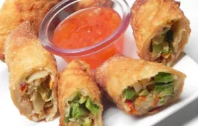 Avocado and Sun-Dried Tomato Spring Rolls