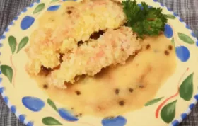 Baked Coconut Chicken Fingers with Passion Fruit Sauce
