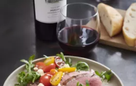 Balsamic Grilled Flank Steak and Arugula Salad Recipe