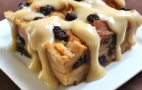 Best Bread Pudding with Vanilla Sauce Recipe