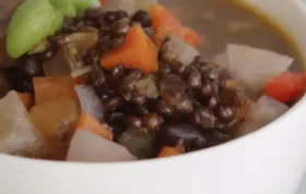 Black Lentil Veggie Soup