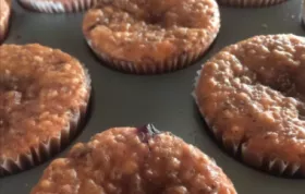 Blueberry Oatmeal Chia Seed Muffins