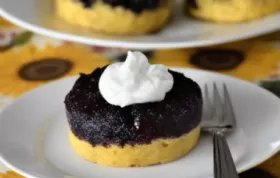 Blueberry Upside-Down Mini Cakes