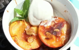 Brandy-Baked Peaches