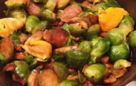 Browned Brussels Sprouts with Orange and Walnuts