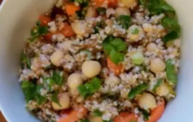 Bulgur Chickpea Salad